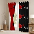 thumbnail image 3 of Homewish Female Women Adults Queen And King Crown Blackout Curtains Set of 2 (52x84 Each),Happy Valentine'S Day Window Curtains,Love Heart Print Curtains and Drapes,Microfiber Bedroom Decor, 3 of 6