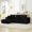 Black, variant on Spaco Modular Sectional Sofa, Modern Corduroy Cloud Couch with Deep Seat, L-Shape Sofa, Upholstered 4-Seater Sofa for Indoor as Living Room, Bedroom, Dark Gray