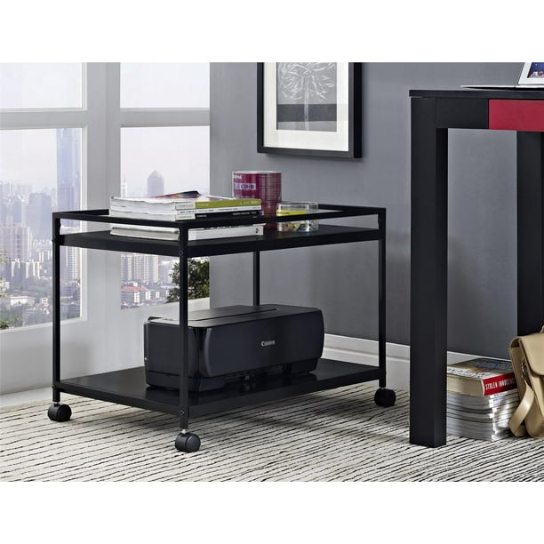Marshall 2 Shelf Rolling Coffee Table Cart Finish Black Com Marshall 2 Shelf Rolling Coffee Table, Rolling Coffee Table Target