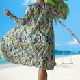 thumbnail image 3 of Women Bikini Set Ins 3 Piece Swimsuits Spaghetti Strap with Long Sleeve Cover Up, 3 of 9