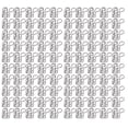 thumbnail image 3 of 100 Uds Clips de papel portátiles Mini lindo negro forma de nota Clips de papel de Metal galvanizado para oficina escuela, 3 of 14