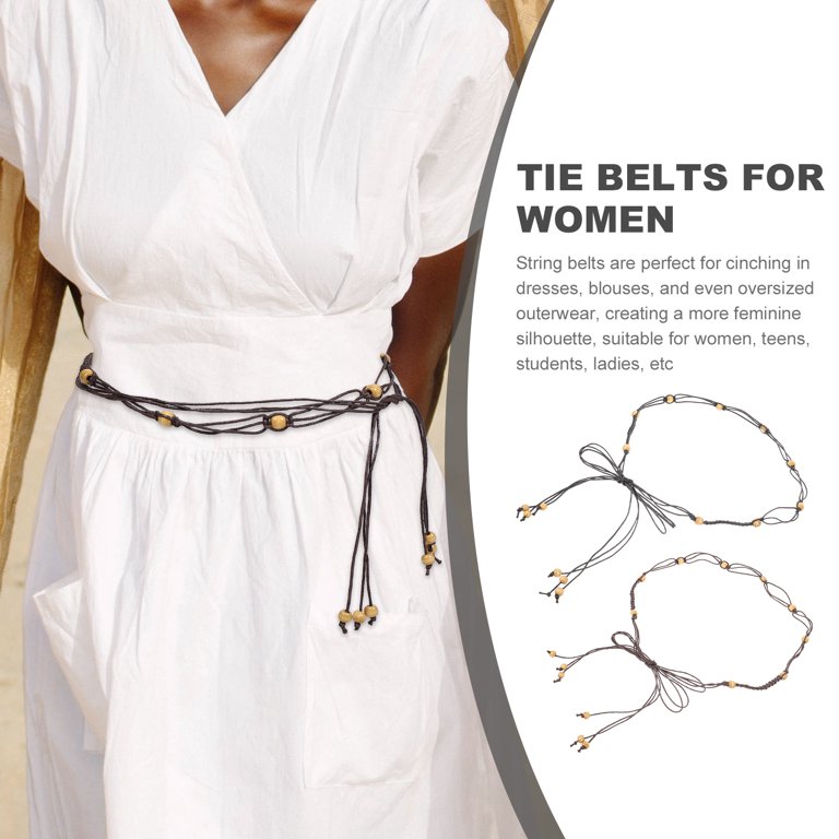 2 Pcs Boho Style Belt Accessories Robe Belt Replacement Tie  display picture 2
