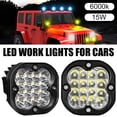 thumbnail image 2 of Automotive LED Work Light, 3-inch 4-row 16-bead Square Auxiliary Light, for Off-road Modification Front Bumper Lights, Motorcycle Spotlights, 2 of 8