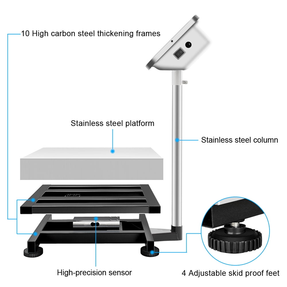 Lowestbest Digital Scale for Home, High Precision LCD Digital Postal Shipping Scale, Electronic Scale Digital Postal Scale, Personal Floor Postal Platform Scale Lowestbest Digital Scale for Home, High Precision LCD Digital Postal Shipping Scale, Electronic Scale Digital Postal Scale, Personal Floor Postal Platform Scale