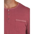 thumbnail image 2 of Slub Henley Shirt Cranberry Heather 2XLT, 2 of 4