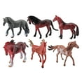 thumbnail image 2 of 2x 6 Pieces Pstic Animals Figures Miniature Party Favors Horses Figurines Models for Gifts Yotijar Miniaturas Animales Figura, 2 of 10