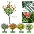 thumbnail image 5 of Zukuco 12 Bundles Artificial Flowers for Outdoors, Fake Flowers in Bulk Plastic Plants UV Resistant Faux Greenery Boxwood for Wedding Hanging Planters Vase Indoor Outside Decorations (Mix Color), 5 of 7