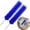 2pcs Blue, variant on Bendable Fan Cleaning Brush - Dusting Brush for Electric Fan Blind Air Conditioning Home Car Vents and Curtain