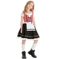 thumbnail image 5 of FYMNSI Girls Oktoberfest Dress German Bavarian Dirndl Dresses 3 Piece Beer Festival Outfit Set Black 3-4 Years, 5 of 6