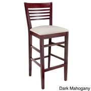 Beechwood Mountain LLC Venetian Upholstered Beech Wood Bar Stool by Overstock