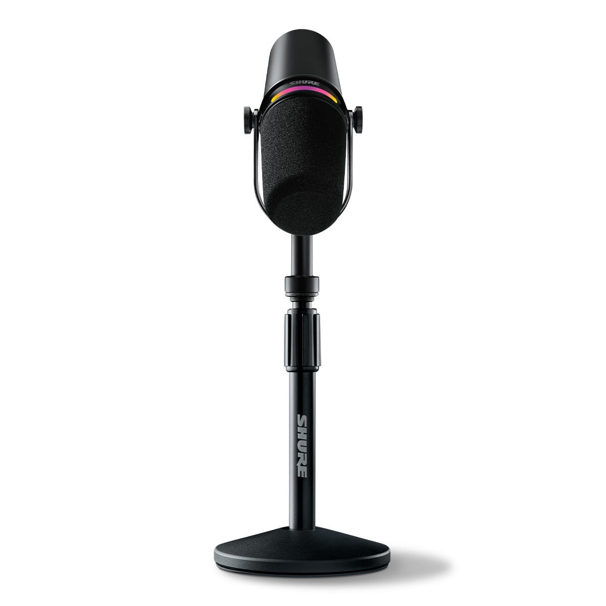 Shure, Podcast Microphone, MV7+, Hybrid USB-C XLR, Desktop Stand