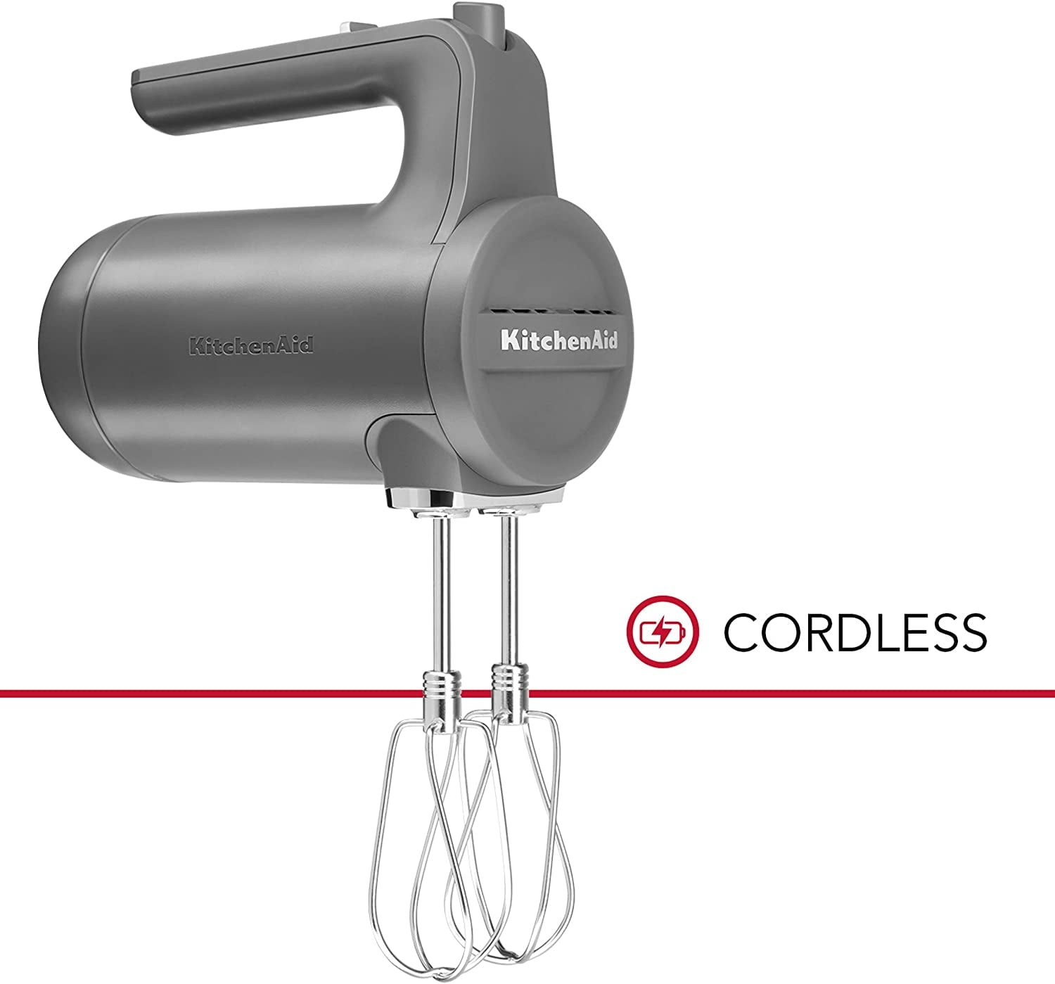 KitchenAid 7Speed Cordless Hand Mixer Matte Charcoal Grey Walmart