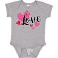 thumbnail image 3 of Inktastic Valentine's Day Love With Pink And Red Hearts Boys or Girls Baby Bodysuit, 3 of 5