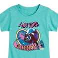 thumbnail image 3 of Star Wars - I Am Your Valentine Darth Vader - Toddler And Youth Girls Fitted Short Sleeve Graphic T-Shirt, 3 of 5