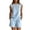 shorts set 32#Light Blue, variant on WAYUTE Shorts Sets for Women Lace Split V Neck Sleeveless Button Front Top and Short Casual Summer Trendy 2 Piece Outfit Outfit Sets