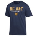 thumbnail image 2 of Men's Champion  Navy North Carolina A&T Aggies Football Jersey T-Shirt, 2 of 3