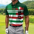 thumbnail image 5 of Fnnxeal Mens Polo Shirts Short Sleeve Graphic Collared Summer Golf Casual Polo Green Shirts for Men Size 5XL, 5 of 5