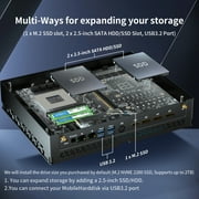 Kinupute Mini PC Gaming, Desktop Computer i7-13700F 16 Cores Upto 5.2GHz, 32G DDR5, 1T M.2 PCIE4.0 SSD, Windows 11 Pro, GeForce RTX4060 8G, Four Display, 8K@60Hz Outputs, Dual LAN, WiFi6E/BT5.3