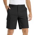 thumbnail image 2 of BXINGOHAI Men's Golf Dress Shorts Casual Summer Stretch Flat Front Lightweight Hiking Shorts with Pockets Today Black,L, 2 of 6
