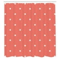 thumbnail image 3 of Ambesonne Coral Shower Curtain, Stars Outer, 69"Wx70"L, Coral White, 3 of 5