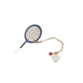 thumbnail image 1 of Raqueta de bádminton Brooch Pins con cadena Shuttlecock de aleación, 1 of 1