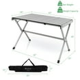 thumbnail image 4 of Costway 4-6 Person Portable Aluminum Camping Table Lightweight Roll Up Table Grey, 4 of 11