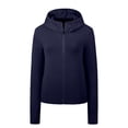 thumbnail image 6 of Womens Athletic Jacket, UPF50+ UV Protection Hoodie Jacket Lightweight Zip Up Long Sleeve Sun Shirt with Thumb Holes 2XL Navy, 6 of 6