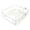 Clear, variant on Heavy Duty Plastic Washing Machine Drain Pan Front Loader Collection Tray for Basement Floor Garage Apartment Use(Grey)
