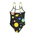 thumbnail image 4 of 4-8T Little Girls Swimsuit Printed One-Piece Adjustable Swimwear Kids Bathing Suit with UPF 50+ Sun Protection, 4 of 5
