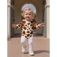 thumbnail image 6 of BemeyourBBs Western Baby Girls Clothes Newborn Baby Girls Cowgirl Outfit Fringe Bubble Rompers Cute Long Sleeve Cow Skin Print Tassel Bodysuit Playsuit, 6 of 9