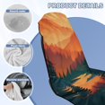 thumbnail image 7 of Bulopur Retro Front Car Seat Towel for Men Sunset Mountain Breathable Sweat Carseat Protector with Storage Bag for Running Sport Soft Fit SUV Sedan Truck 1pcs, 7 of 7
