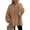 Khaki, variant on PRETTYGARDEN Women's Winter Button Down Cardigan Sweaters Mock Neck Lantern Long Sleeve Chunky Knit Jacket Trendy Outerwear
