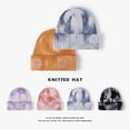 thumbnail image 5 of Fall/winter Tie-dyed Men's Personalized Wool Hat Warm Ear Protection Winter Outdoor Hip Hop Cold Hat Fashion Women's Knitted Hat Blue, 5 of 6