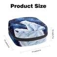 thumbnail image 2 of Polar Bear Mini Plush Sanitary Napkin Pouch - Makeup Bag, Period Bags for School, Small Travel Toiletry Bag for Women - 4.7x6.6x6.6 in, 2 of 6