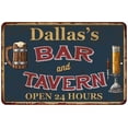 thumbnail image 1 of Dallas's Green Bar & Tavern Rustic Sign 16 x 24 Matte Finish Metal 116240047492, 1 of 1