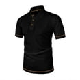 thumbnail image 2 of pstuiky camisetas de hombre, Blusa deportiva informal de color liso para hombre, holgada, de manga corta y cuello redondo camisetas de hombre m, 2 of 5