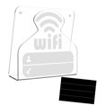 thumbnail image 2 of Soporte de pantalla de señal WiFi, señal de contraseña con patrón WiFi, tablero de visualización WiFi reutilizable para centros de mesa de centro de shamjiam Titular de señal WIFI, 2 of 8