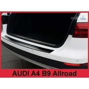 Stainless Steel Rear Bumper Protector for 2017- Audi A4 B9 Allroad - Black