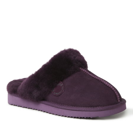 Fireside By Dearfoams Women's Sydney Genuine Shearling Scuff Slipper