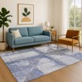 thumbnail image 7 of Addison Rugs Mayfield Premium Machine Washable Transitional Geometric Denim Rectangle Rug, 9' x 12', 7 of 7