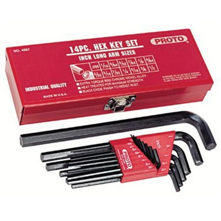 

Proto 577-4987 14 Pc Long Hex Key Set