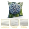 thumbnail image 4 of Chilfamy  Hydrangea Gray Buffalo Plaid Summer Throw Pillow Cover, Flower Cushion Case for Sofa Couch 22x22in, 4 of 5