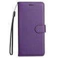 thumbnail image 2 of Nalacover Wallet Case for Samsung Galaxy A05S, Card Slots Holder Magnetic Clasp Premium Luxury PU Leather Flip Folio Cover with Kickstand Wrist Strap Soft Silicone Shockproof Case, Purple, 2 of 6
