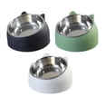 thumbnail image 1 of Comedero para Mascotas de 3 Uds Sunnimix Cuencos para gatos Verde Blanco Negro, 1 of 8