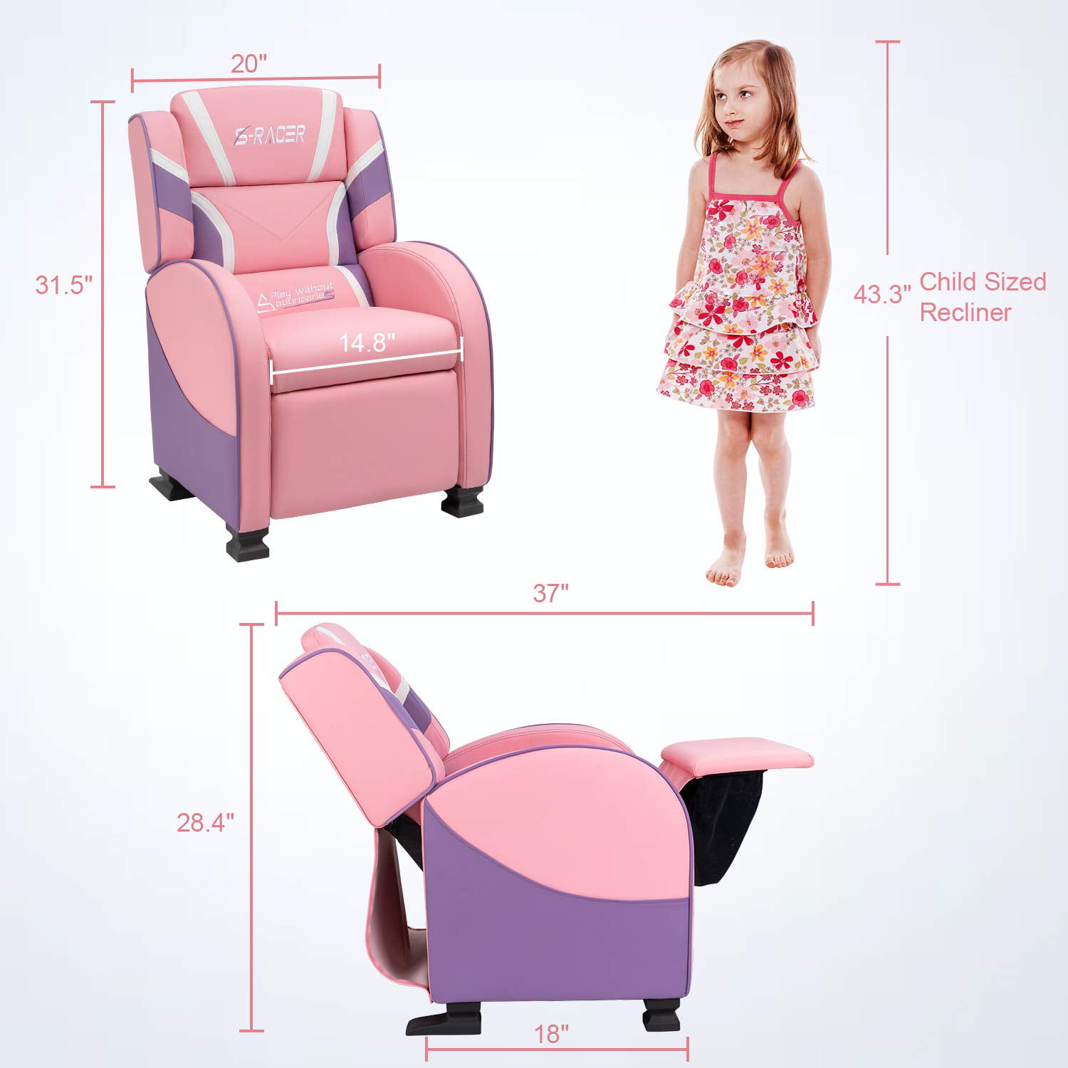 girl recliner chair