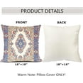thumbnail image 2 of Persian Ethnic Pattern Boho Pillow Cover Southwest Farmhouse Pillow Cover Home Decor 18x18 Inch Cotton Linen Throw Pillow Case Cushion Cover for Sofa Couch, 2 of 6