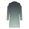 thumbnail image 4 of Summer Dress for Women,Dress for Women,Womens Summer Printed Fashion Long Sleeve Turndown Collar Dress,Long Sleeve Dress for Women,Womens Summer Dress, 4 of 5