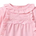 thumbnail image 4 of POINTERTECK Newborn Baby Girl Clothes Lace Romper Jumpsuit Hat Spring Rompers Outfit, 4 of 6