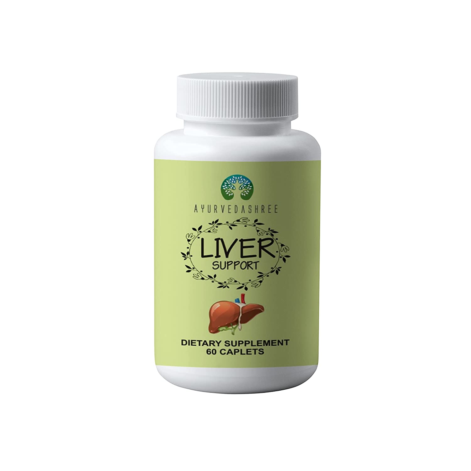 Ayurvedashree Liver Support 60Caplets. Milk Thistle Herbal Supplement