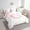 Pink G, variant on Erosebridal Initial G Letter Bed in a Bag Twin size, Cute Bowknot Bed Set, Dreamy Princess Decor, Reversible 7pcs